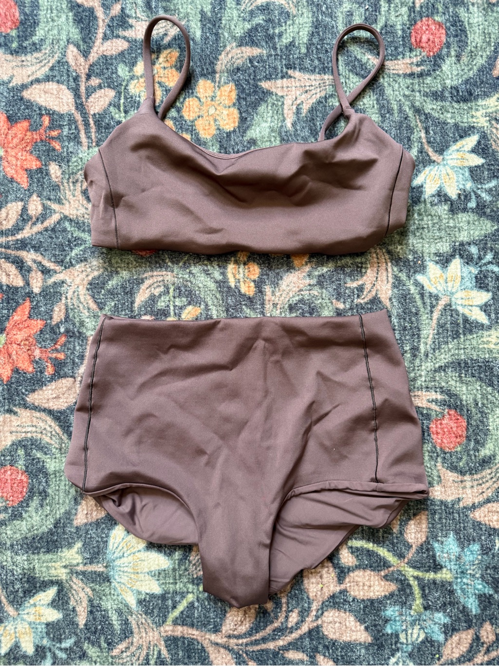 Left On Friday Bikini Set Barrel Bottom And Pool Days Top Xs Stormy Taupe